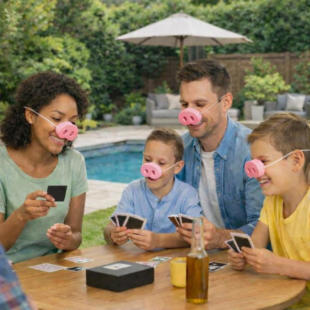 Generic Pig Nose Game party scene invites interactive, lighthearted competition.