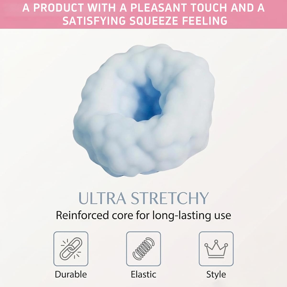 Generic pink-blue stress ball set makes a thoughtful gift for stress relief.