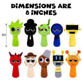 Generic horror plushie 8-inch figure, perfect as a gift for fans and friends.