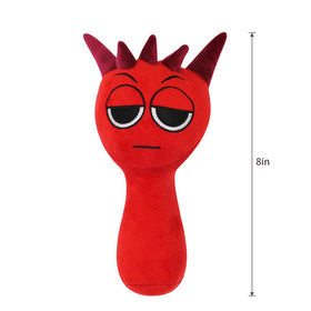 Generic plush toy horror games red yellow side view for room decor inspiration.
