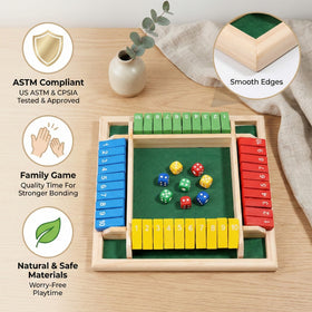 Generic Premium Shut the Box dice and tiles for fast, engaging sums.