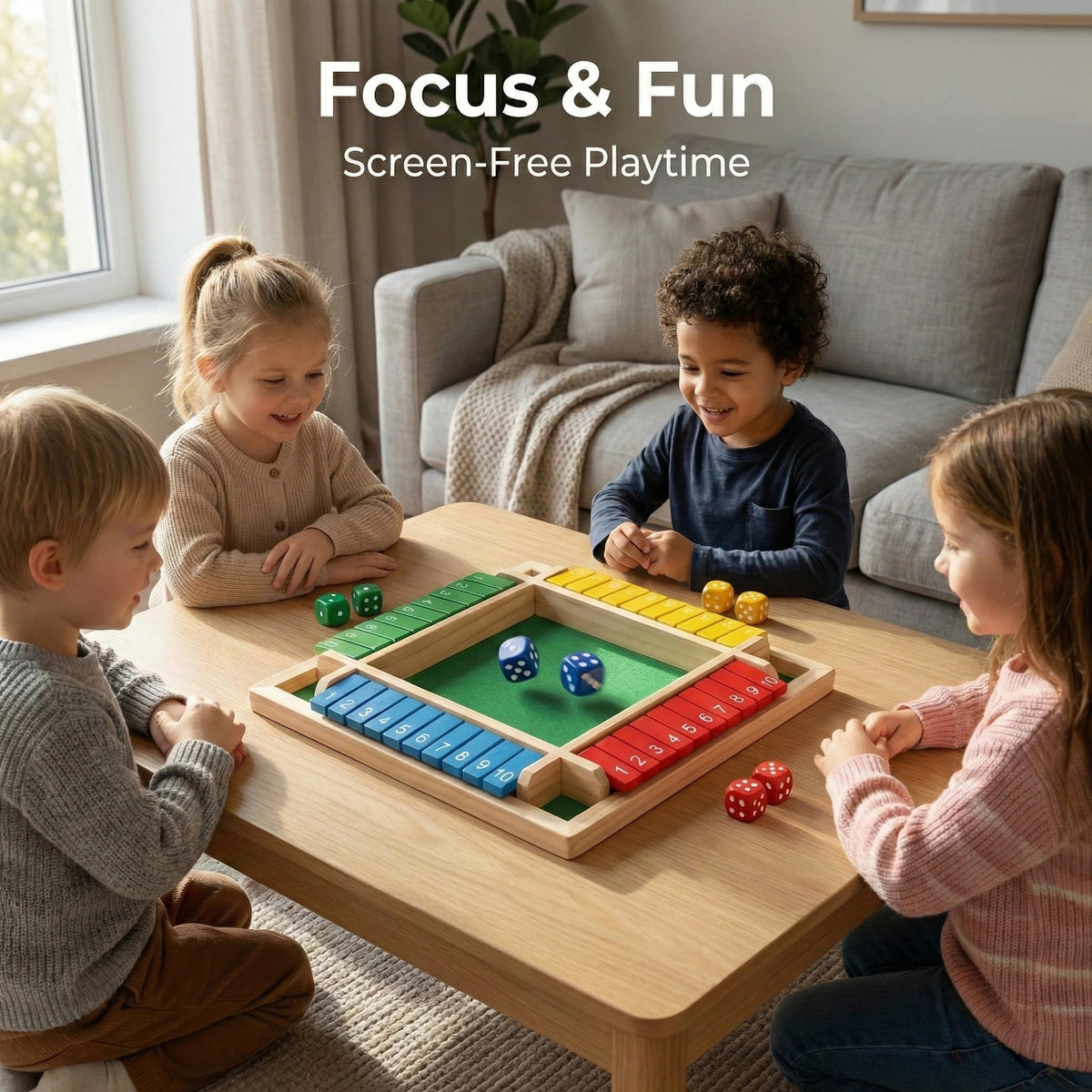 Generic Premium Shut the Box rounded edges ensure safe hands.