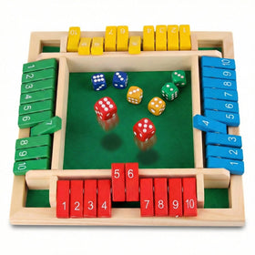Generic Premium Shut the Box wood tiles for tactile math play at home.