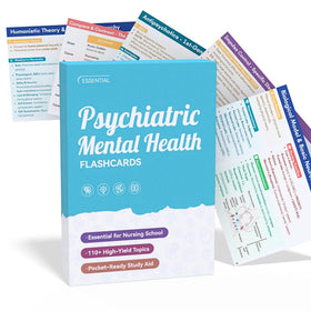 Generic PMH flashcards cover, durable pocket reference for NCLEX prep and rounds