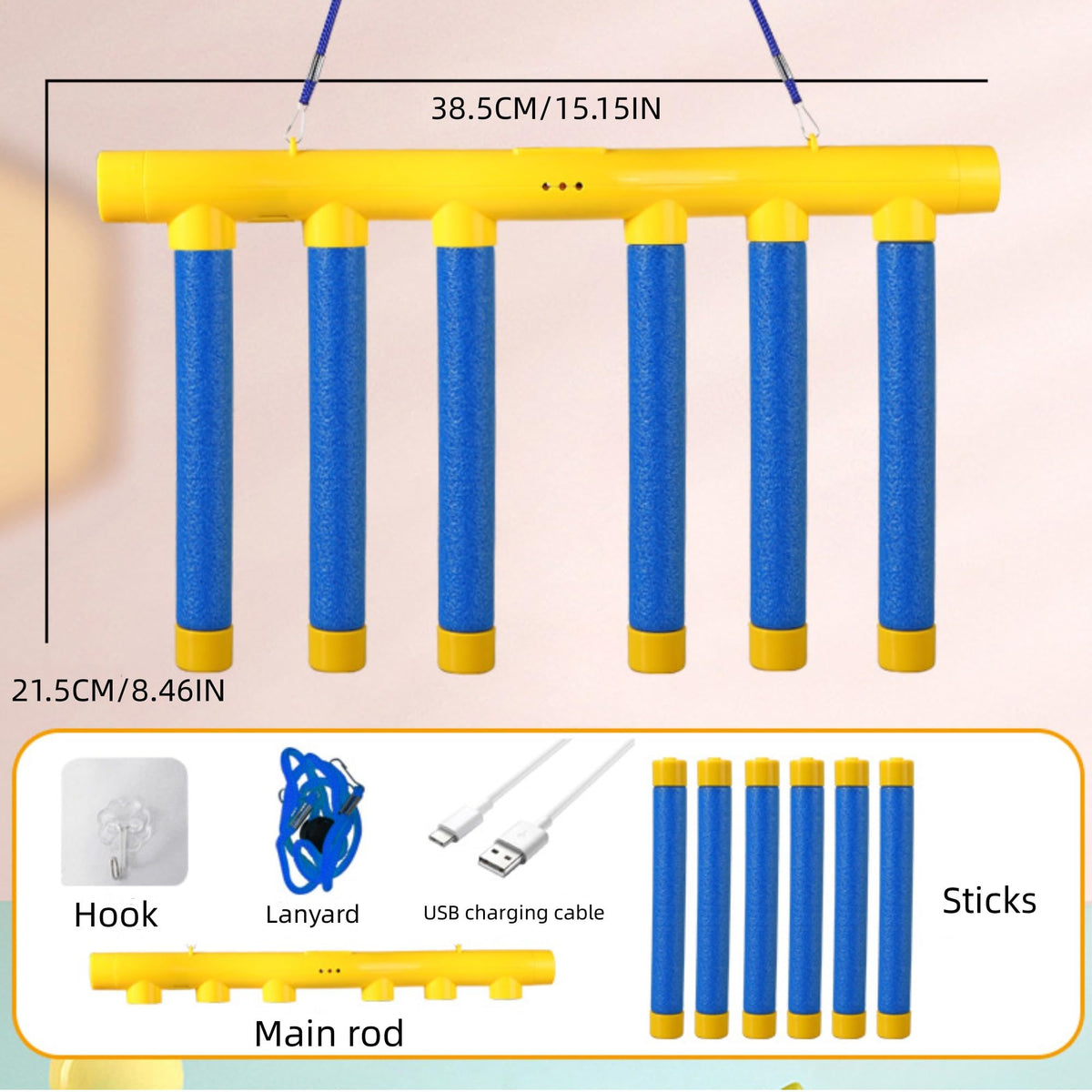 Generic Reflex Drop Sticks multiplayer-play promotes friendly competition and shared fun