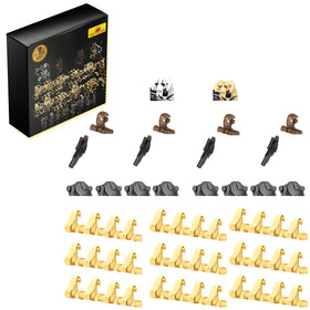 Generic robot soldier figures with complete limbs, ready for imaginative battles and large-scale scenes.