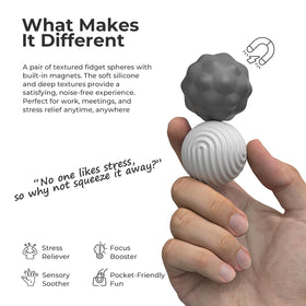 Generic silicone stress toys with dust-free case for easy transport.