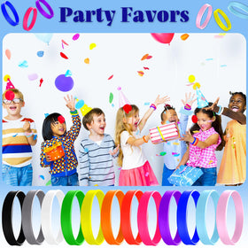 Generic silicone wristbands with an easy on-off design for quick use.