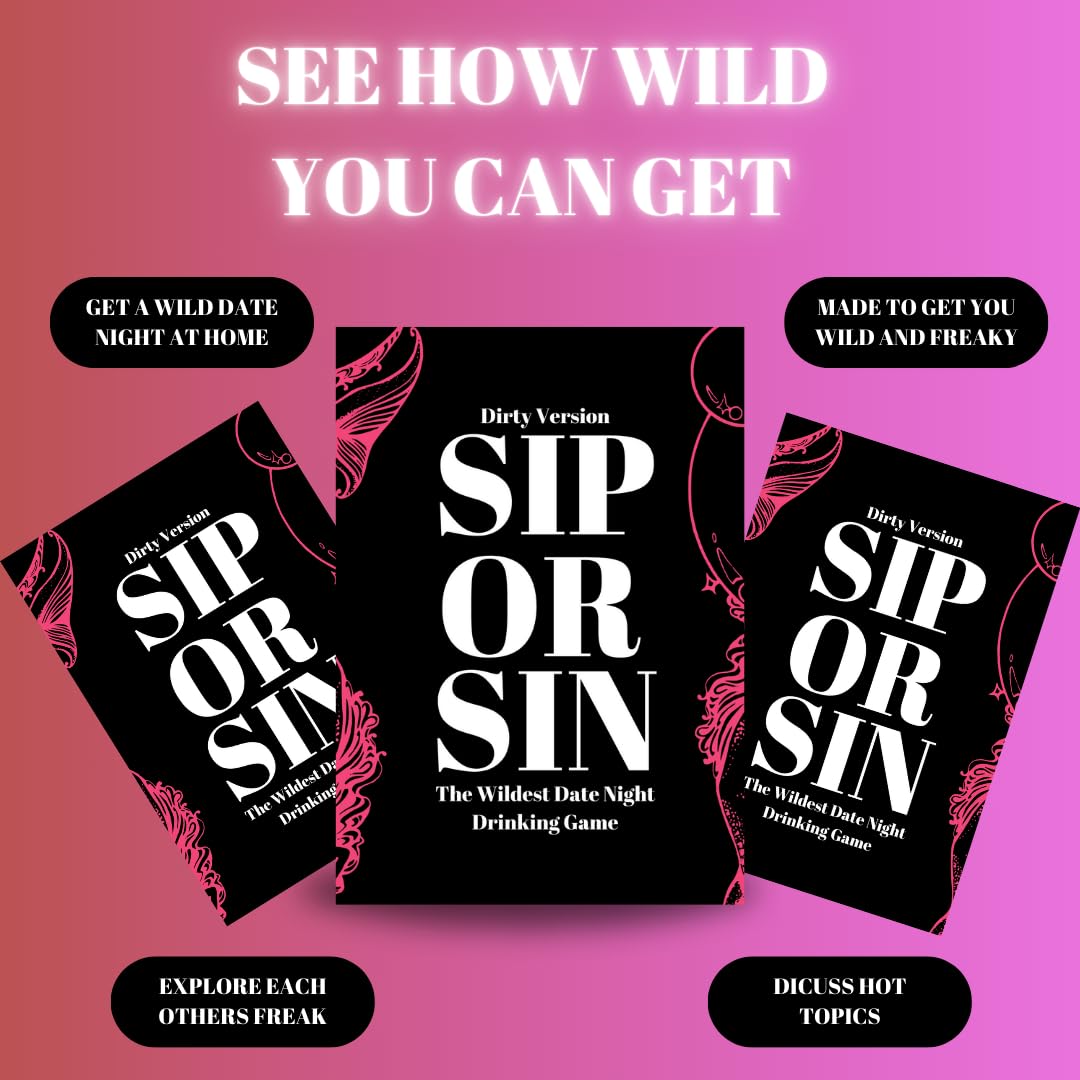  Generic Sip Or Sin night-in scene highlights easy setup for at-home date nights.