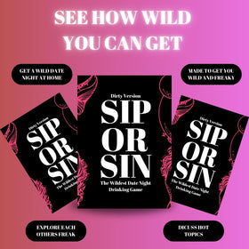  Generic Sip Or Sin night-in scene highlights easy setup for at-home date nights.