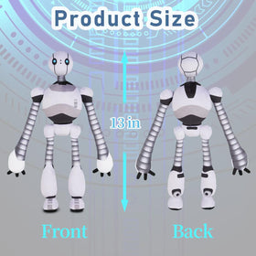 Generic soft plush robot offers cuddly comfort for cozy storytime