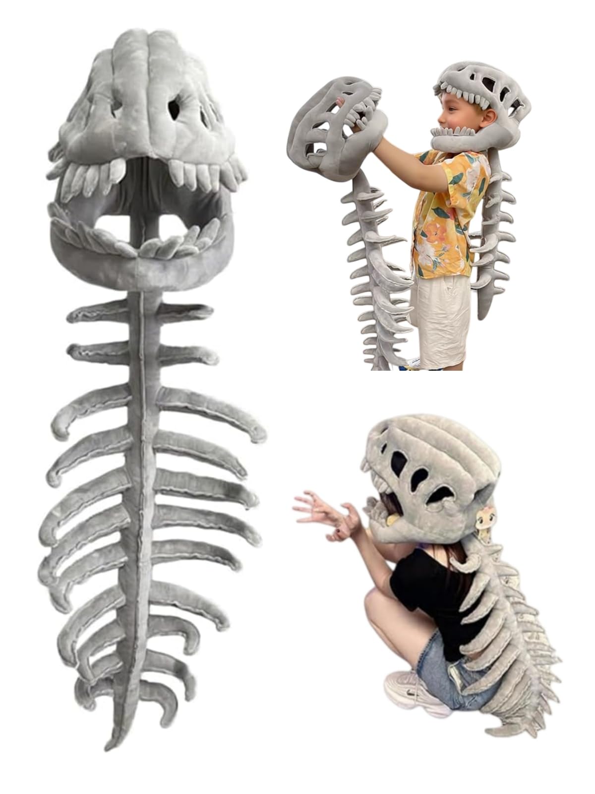 Generic Spinosaurus headpiece skeleton for dramatic cosplay and displays.