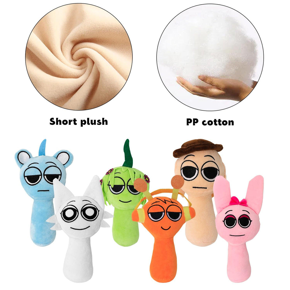 Generic Sprunky Plush 8-inch travel companion tucked into a backpack.