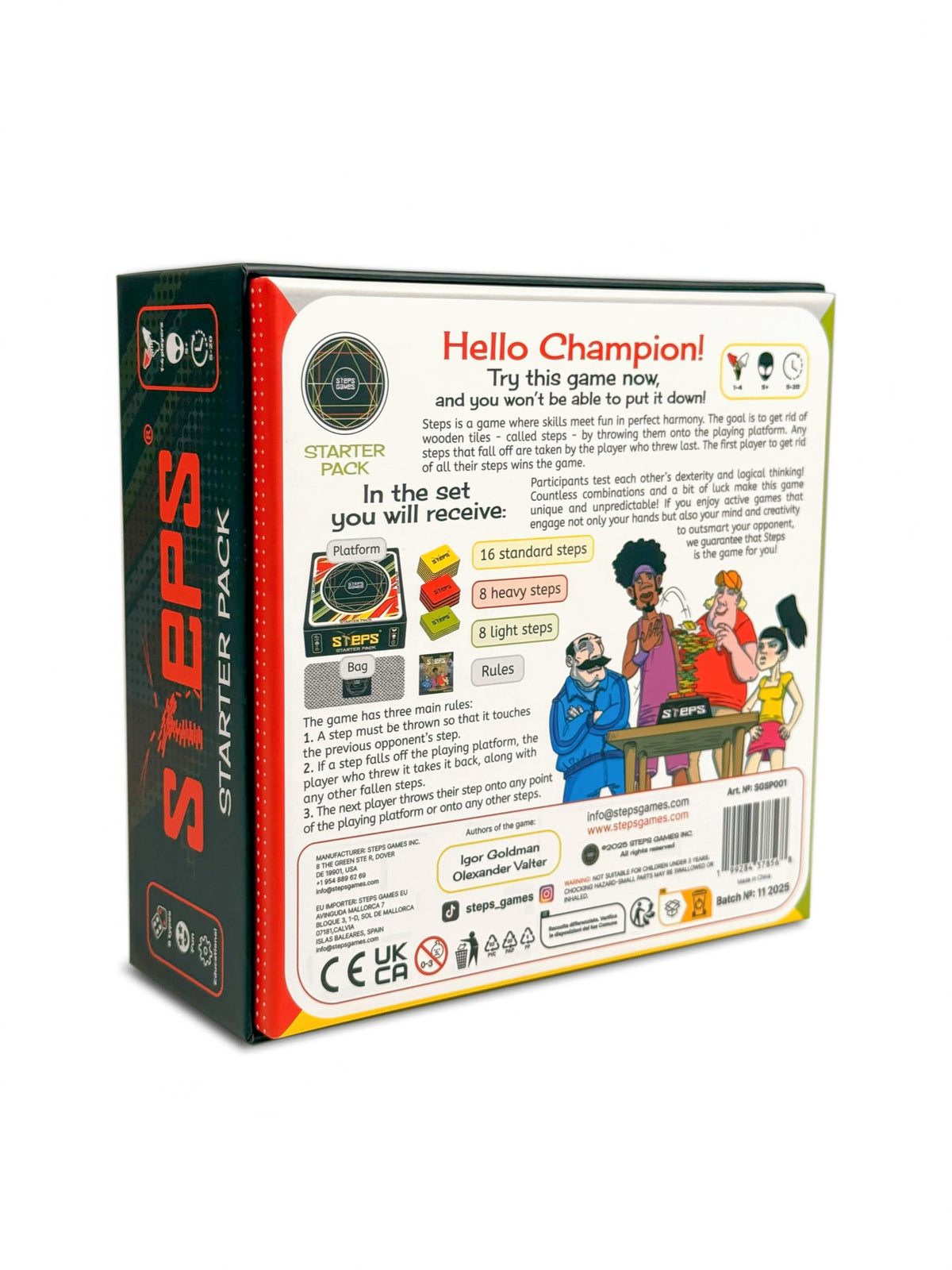 Generic Steps Games Starter Pack steps set enables varied weights for flexible strategy.