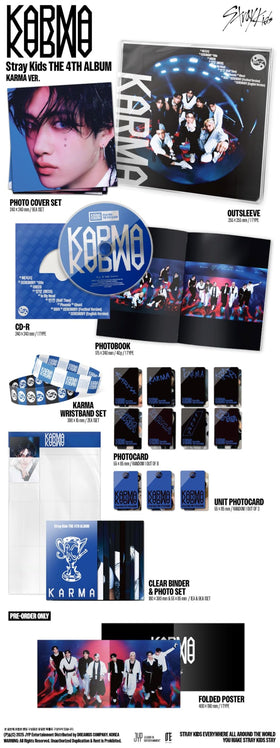 Generic Stray Kids KARMA accessories kit with photobook and cards for display and collection