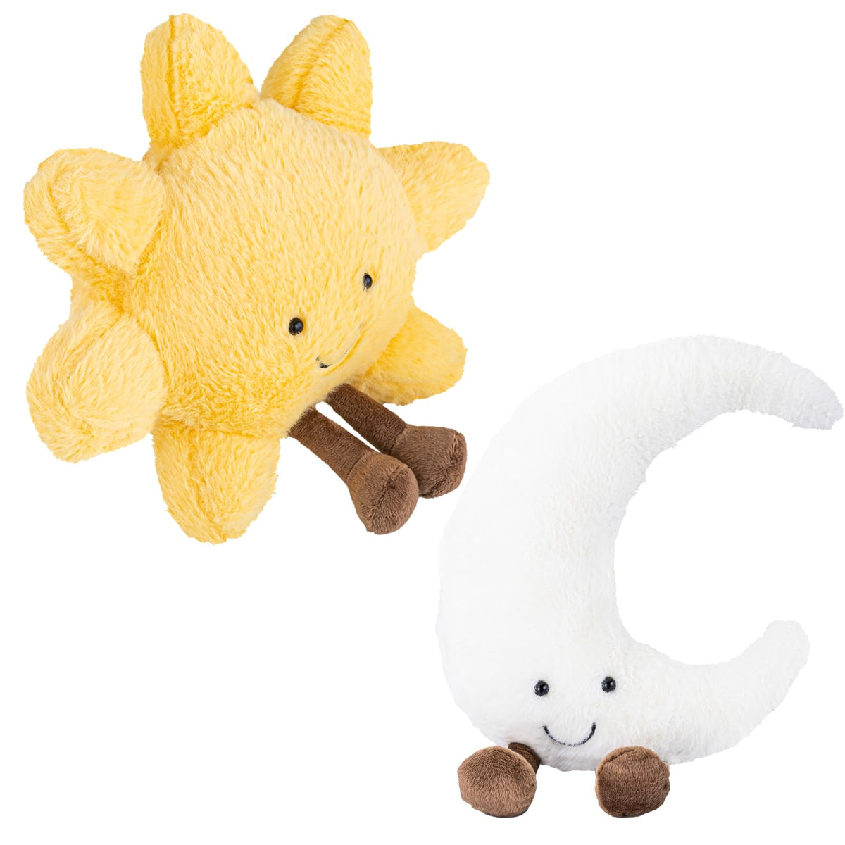 Generic Sun and Moon Plush sun pillow provides soft comfort for kids' hugs.