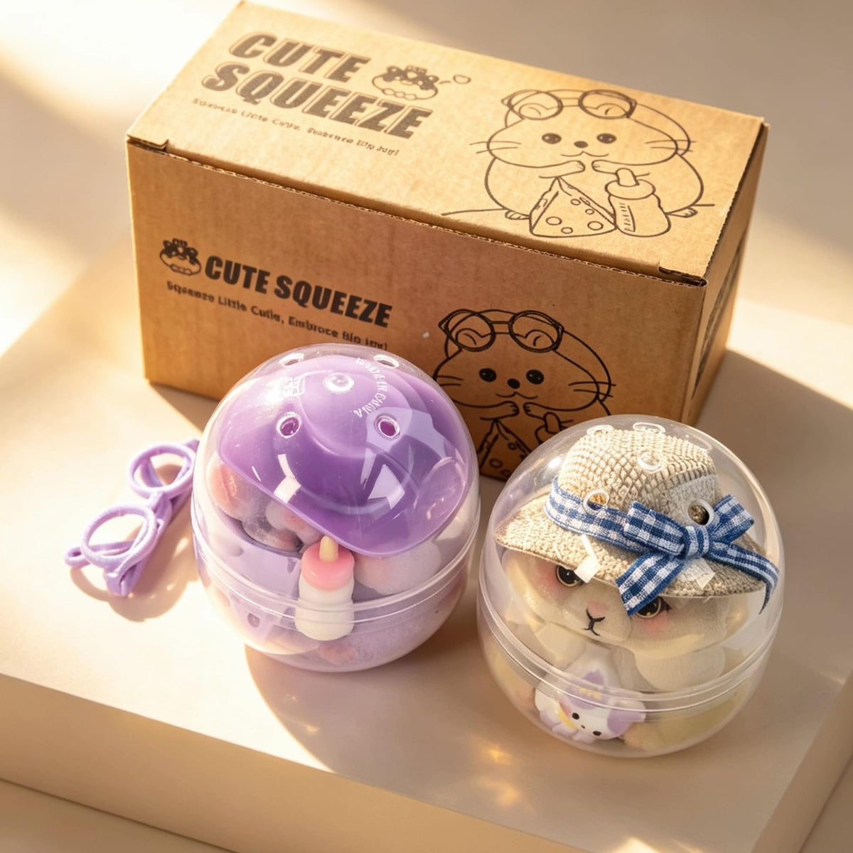 Generic Taba Squishy Cat packaging highlights kid-friendly gift packaging.