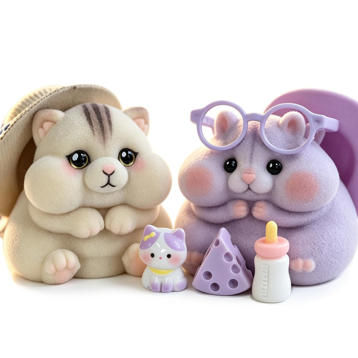Generic Taba Squishy Cat front view shows ultra-soft silicone for stress-relief play.