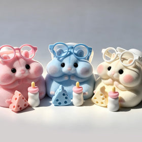Generic Taba squishy hamster toy with accessories shows surprise gift components.