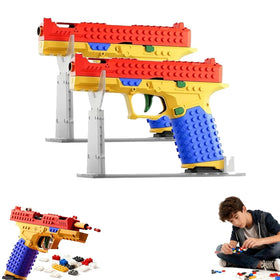Generic Tactical DIY Building Block Grip Set displayed on a stand for stylish showcase