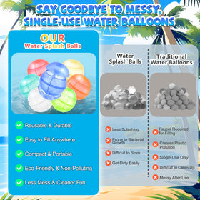 Generic water balloons at the beach for kids and adults to enjoy.