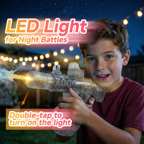 Generic LED glow water gun ready for night-time play and visibility