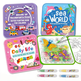 Generic Water Painting Book for Kids with daily life cover encourages creative play at home.