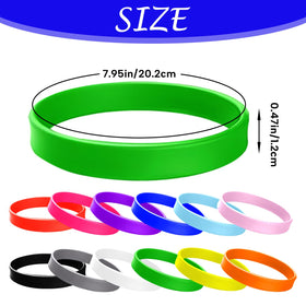 Generic waterproof silicone wristbands are reusable for long-term use.