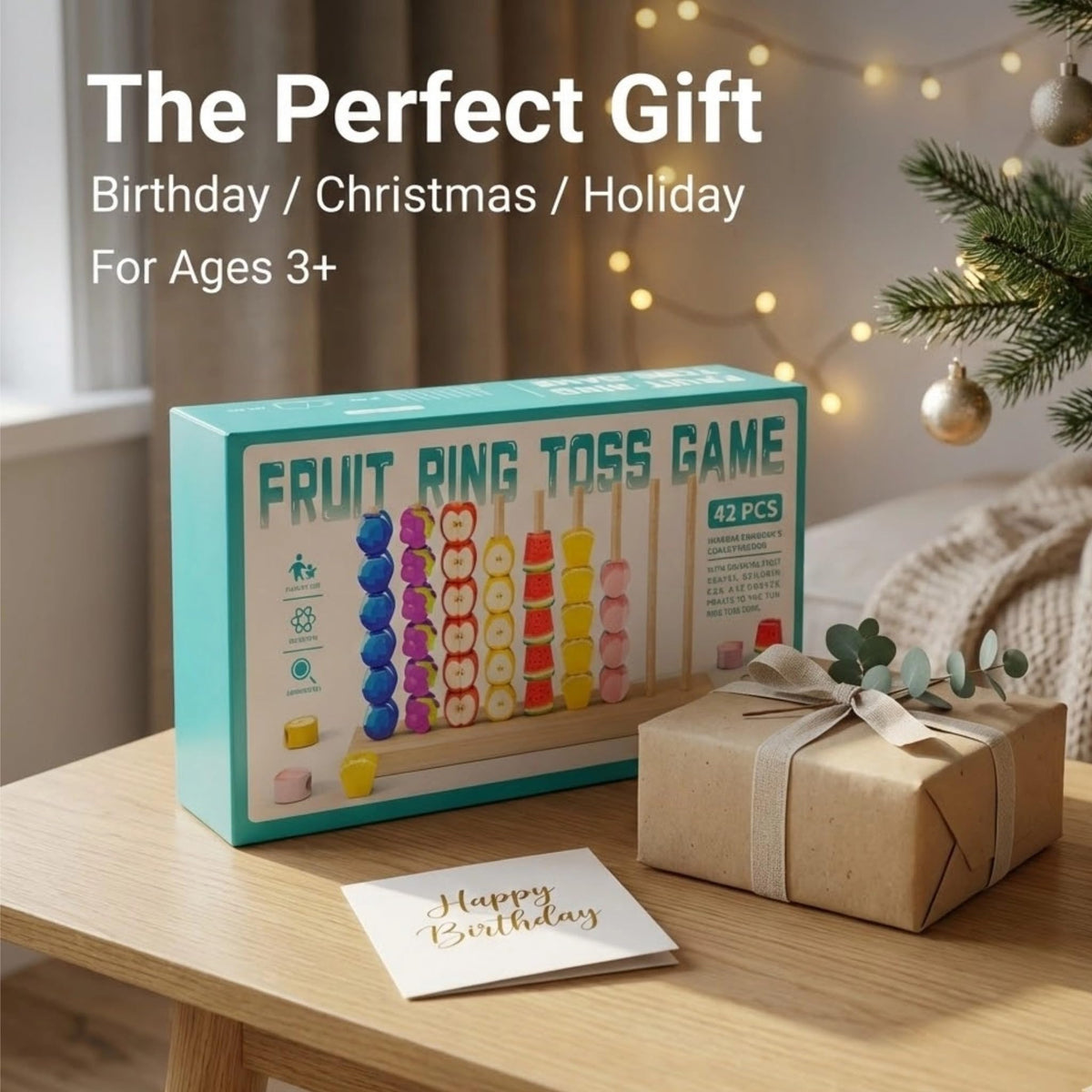 Generic wooden fruit gift box arrives ready for gifting