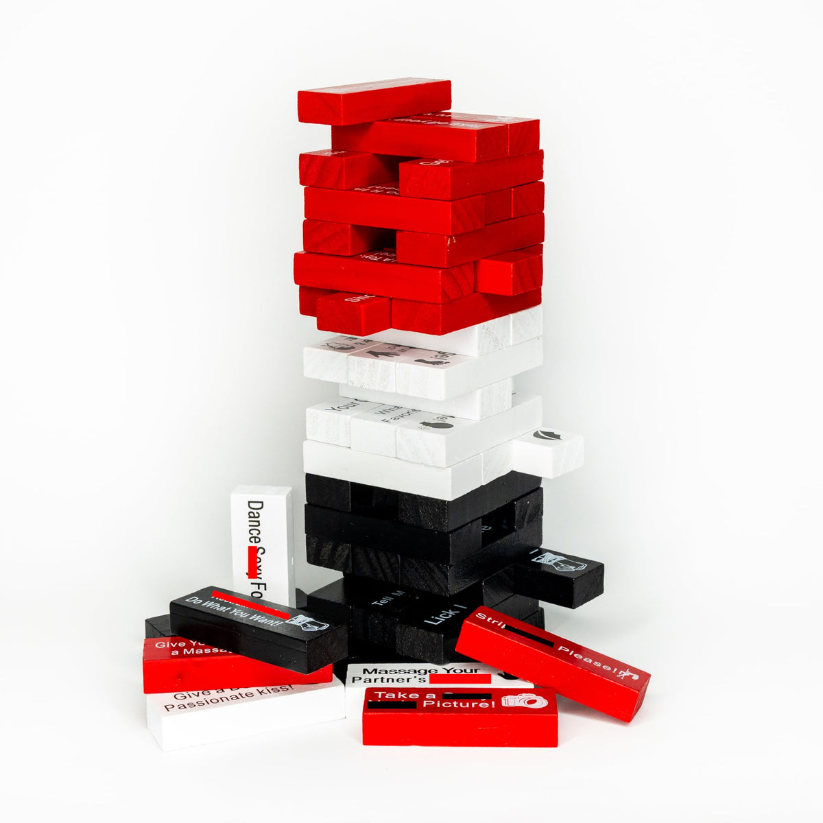 Generic wooden love blocks color-coded keeps intimacy at your own pace.