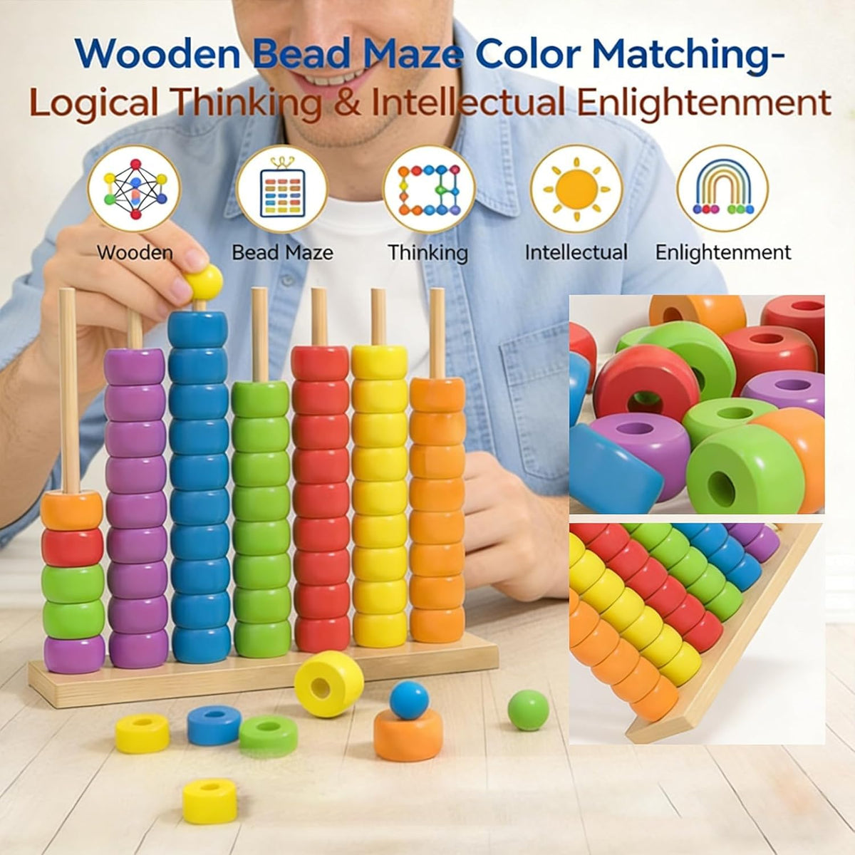 Generic Wooden Rack puzzle stand highlights durable construction for long-lasting tabletop play.