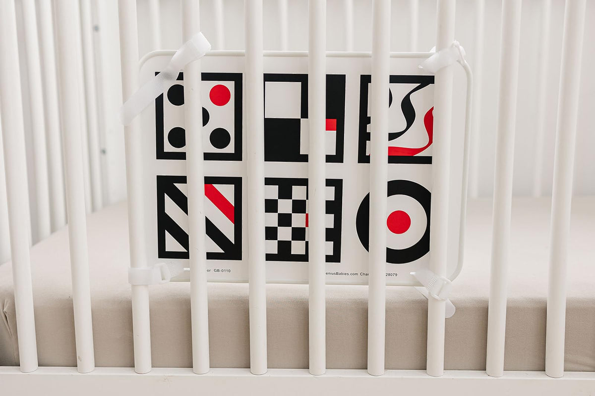 Genius Baby Toys easy-attach with Velcro straps for quick setup.