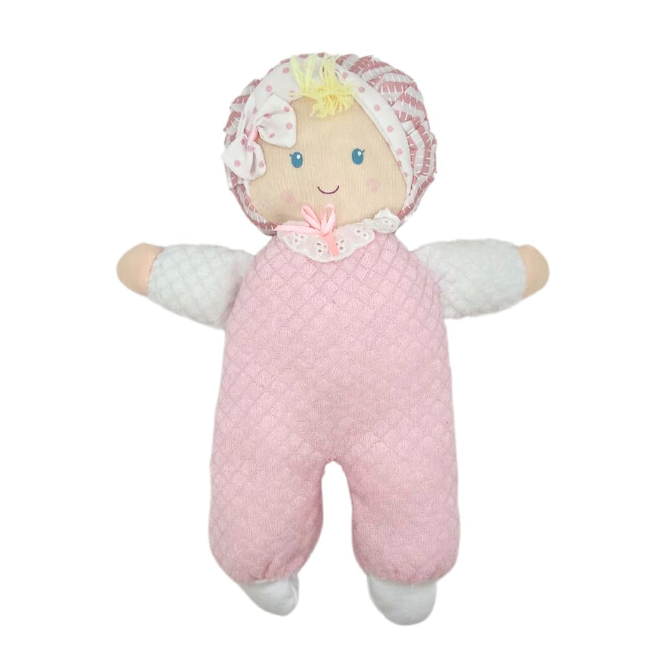 Genius Baby Toys soft baby doll 11-inch cuddle partner for infants.