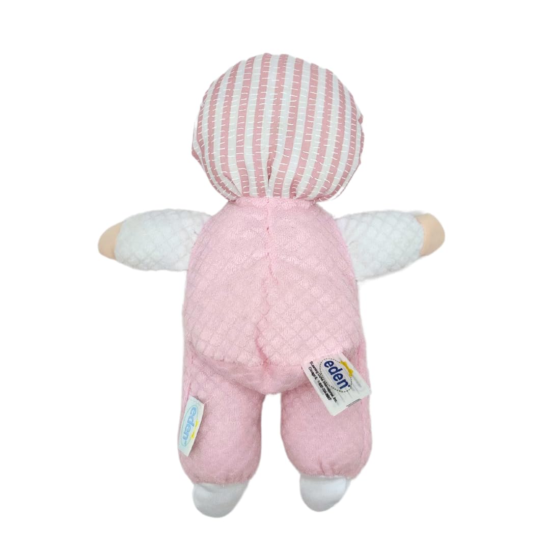 Genius Baby Toys soft doll yellow hair highlights inviting comfort for babies.