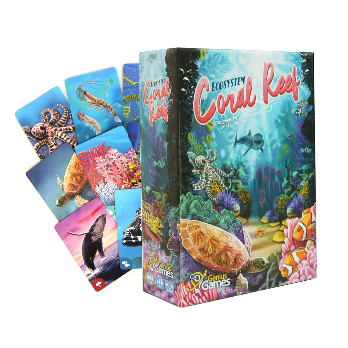 Genius Games Coral Reef grid-formation showing collaborative play and learning.