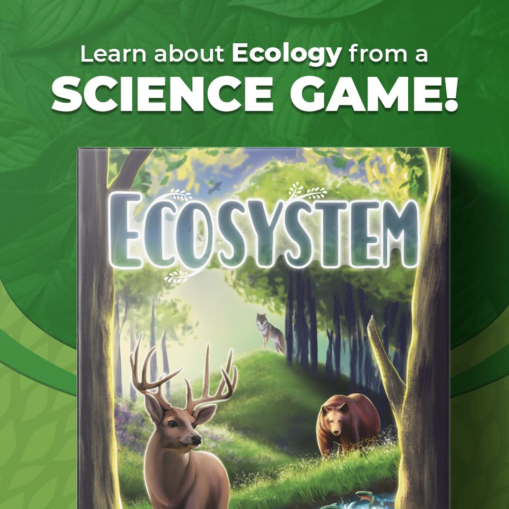 Genius Games Ecosystem wildlife cards featuring bears, foxes, and rabbits for balanced play.