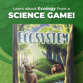 Genius Games Ecosystem wildlife cards featuring bears, foxes, and rabbits for balanced play.