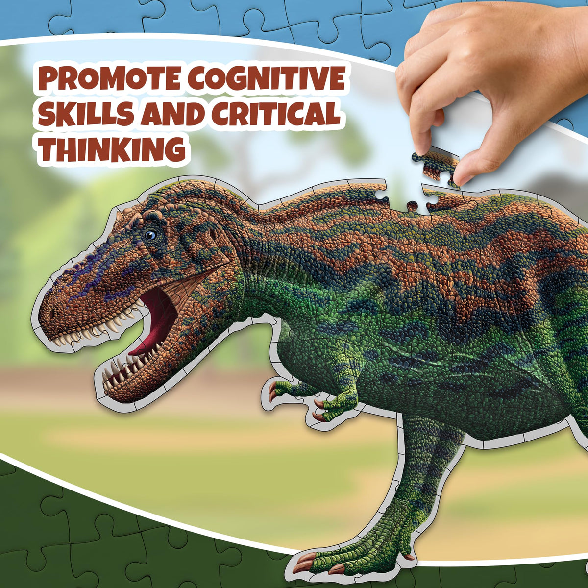 Genius Games Tyrannosaurus Rex puzzle makes a great gift for dinosaur-loving kids.
