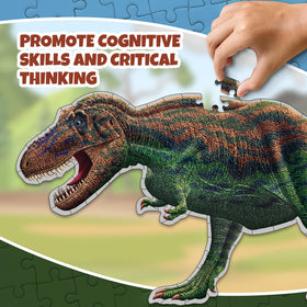 Genius Games Tyrannosaurus Rex puzzle makes a great gift for dinosaur-loving kids.