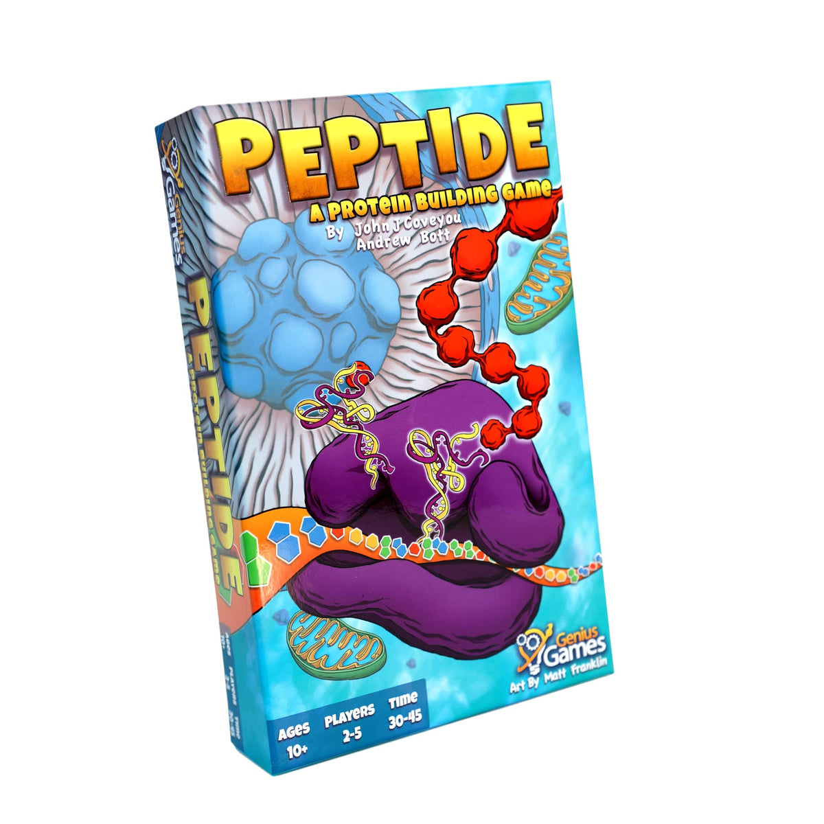 Genius Games Peptide amino acid cards for building protein chains during play.