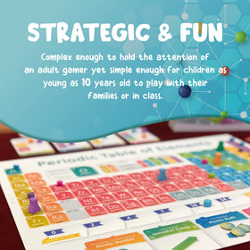 Genius Games Periodic family game night setup for group learning and fun