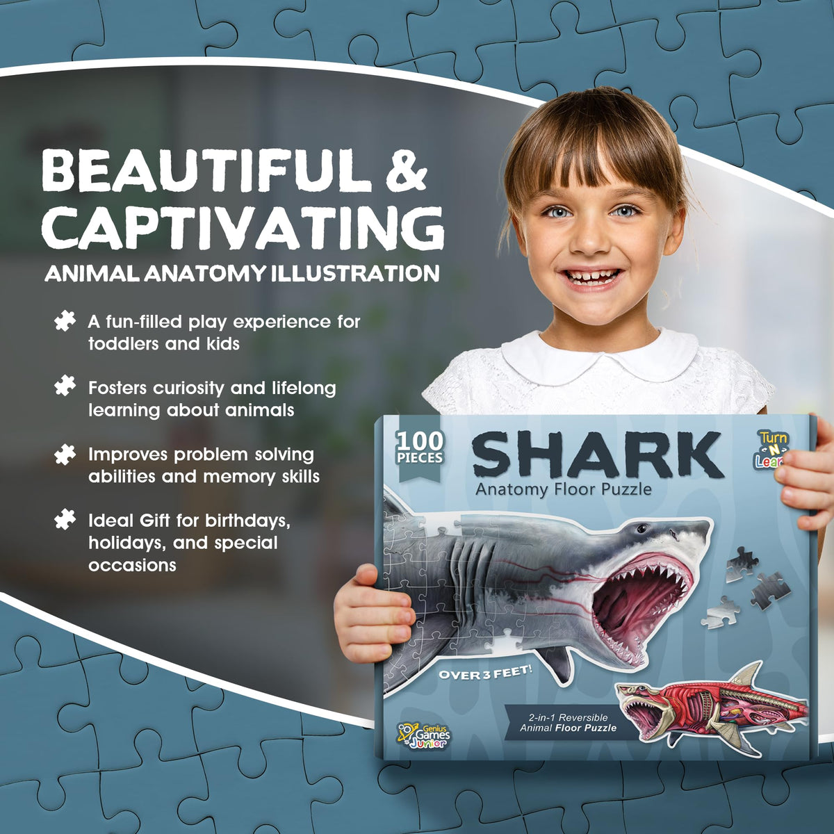 Genius Games oversized pieces support easy handling and collaborative family play.