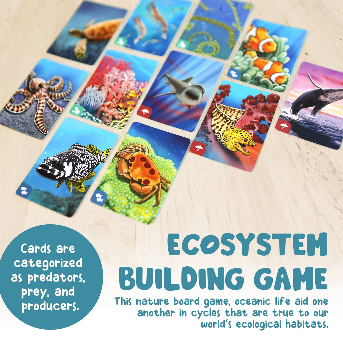 Genius Games science-learning-through-play encourages curiosity about habitats and interactions.