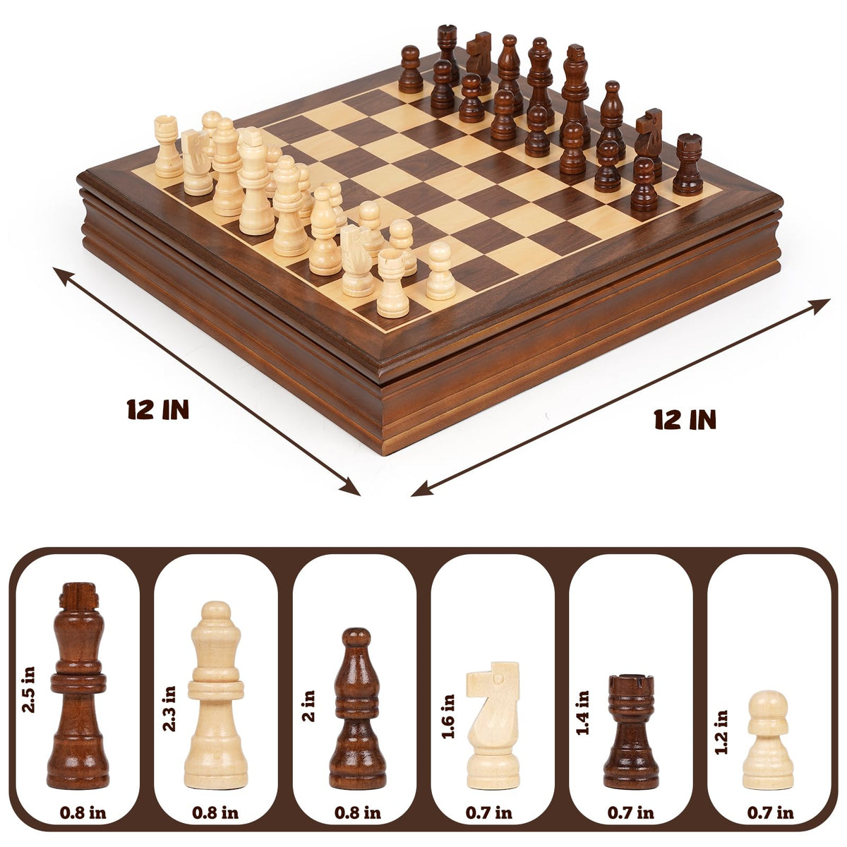 GenJuw chess set on a tidy office desk for productive focus.