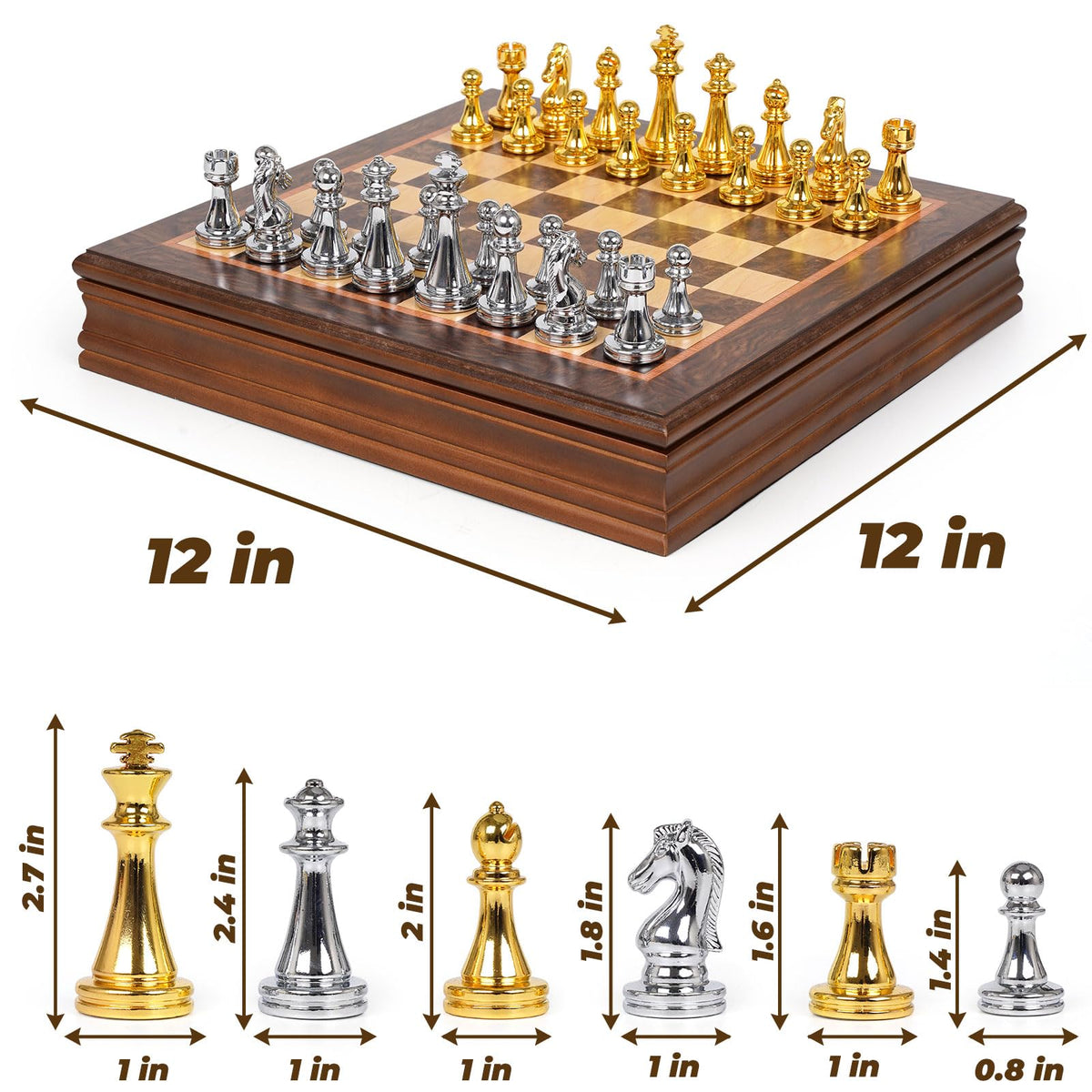 GenJuw chess set designed for family game nights and social play