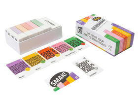 GENSMAK trivia hints closeup highlighting humorous clues that keep players engaged.