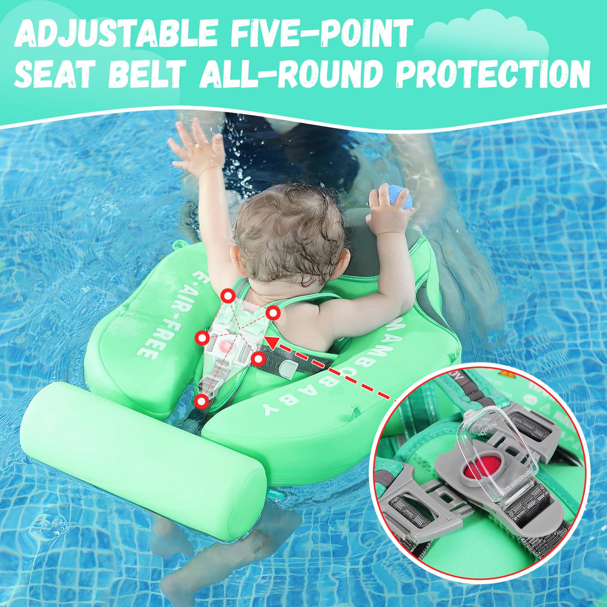 GENTEACO Mambobaby backstroke mode suitable for ages 3-6 months