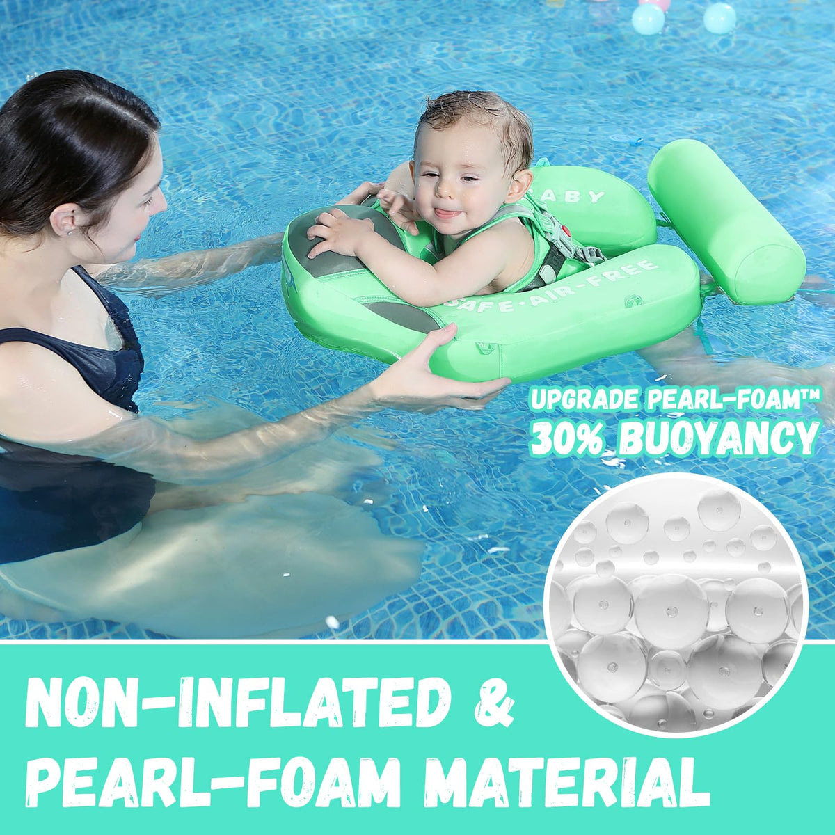 GENTEACO Mambobaby float uses non-inflatable foam for buoyancy safety