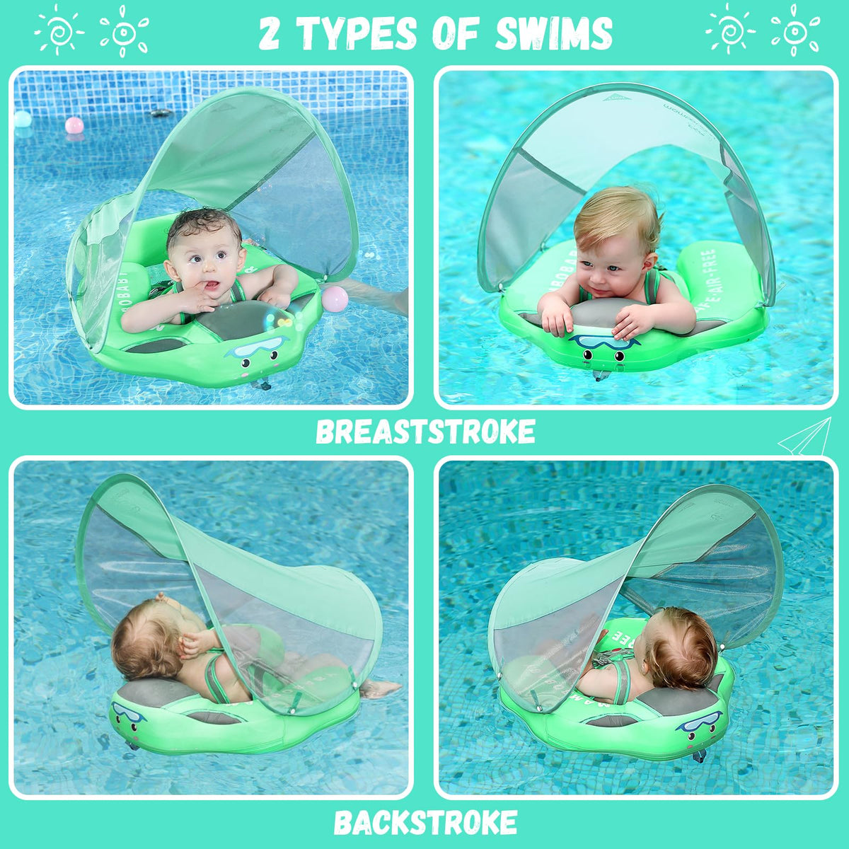 GENTEACO Mambobaby float with five-point safety buckle secure wear