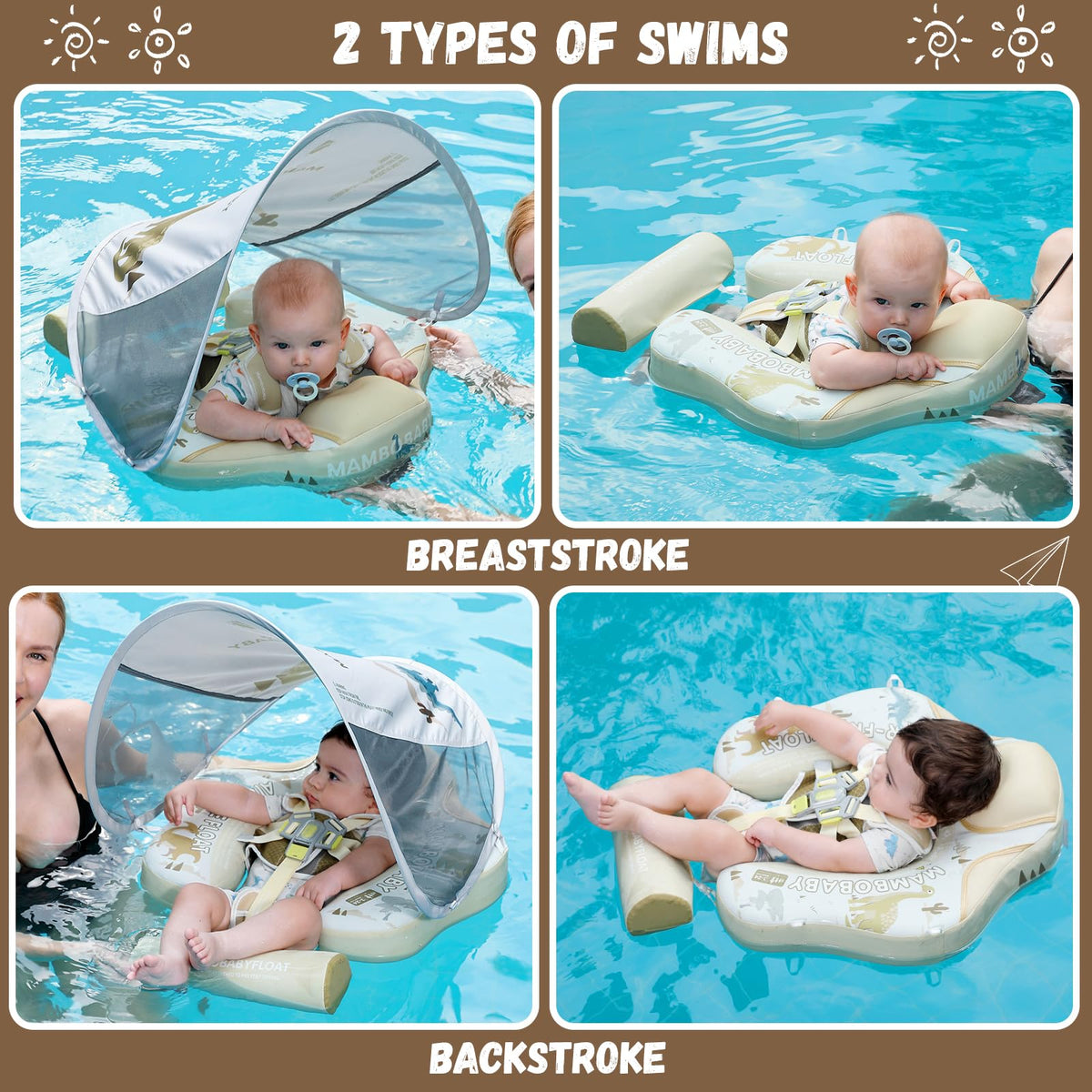 GENTEACO Mambobaby pearl-foam liner offers buoyant, puncture-resistant comfort.